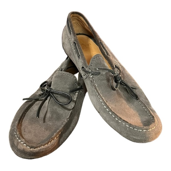 Coach Jasper Suede Leather Slip-On Loafers Gray Size 7D Men’s - Picture 6 of 11